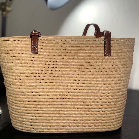 LOEWE Raffia Small Square Basket Tote Bag - Picture 2 of 8